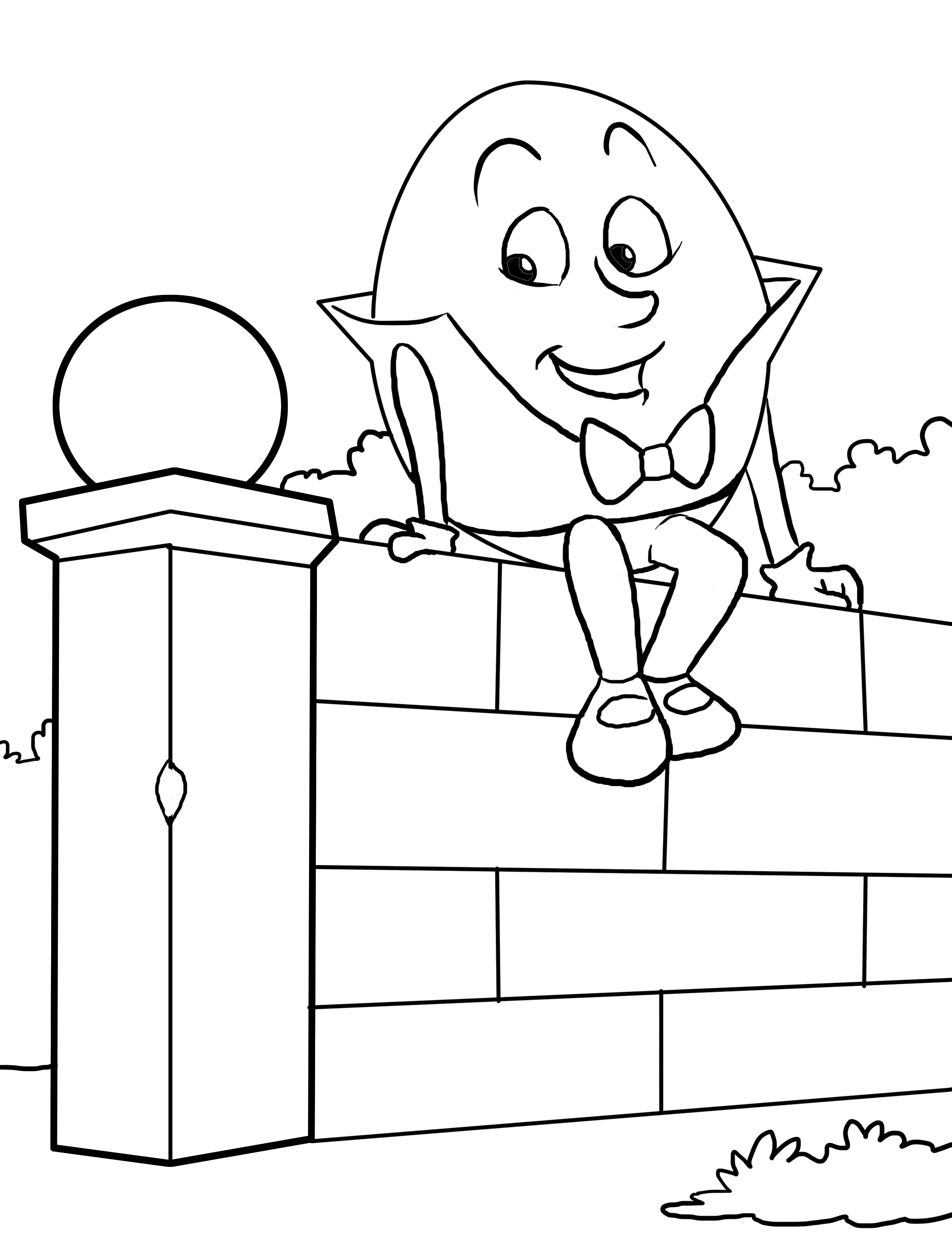 Free printable nursery rhymes coloring pages for kids