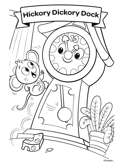 Nursery rhymes coloring pages printable for free download