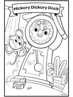 Nursery rhymes free coloring pages