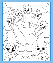 Famous nursery rhymes coloring pages for kids free printables