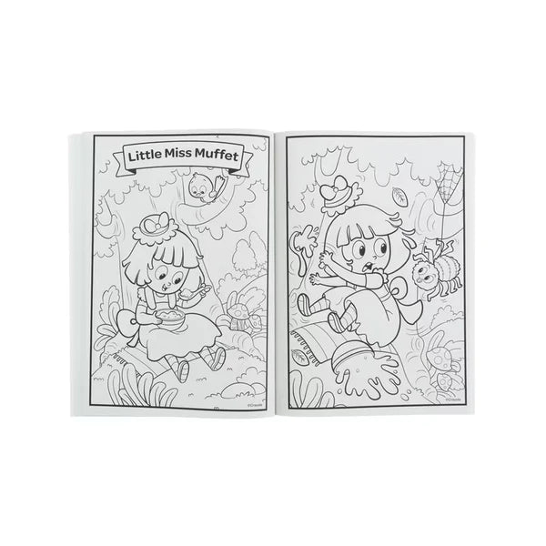 Crayola nursery rhymes colouring book pages