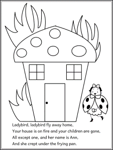 Nursery rhymes coloring pages and printable activities