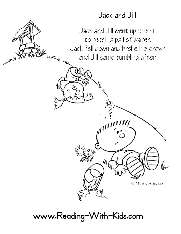 Nursery rhymes coloring pages