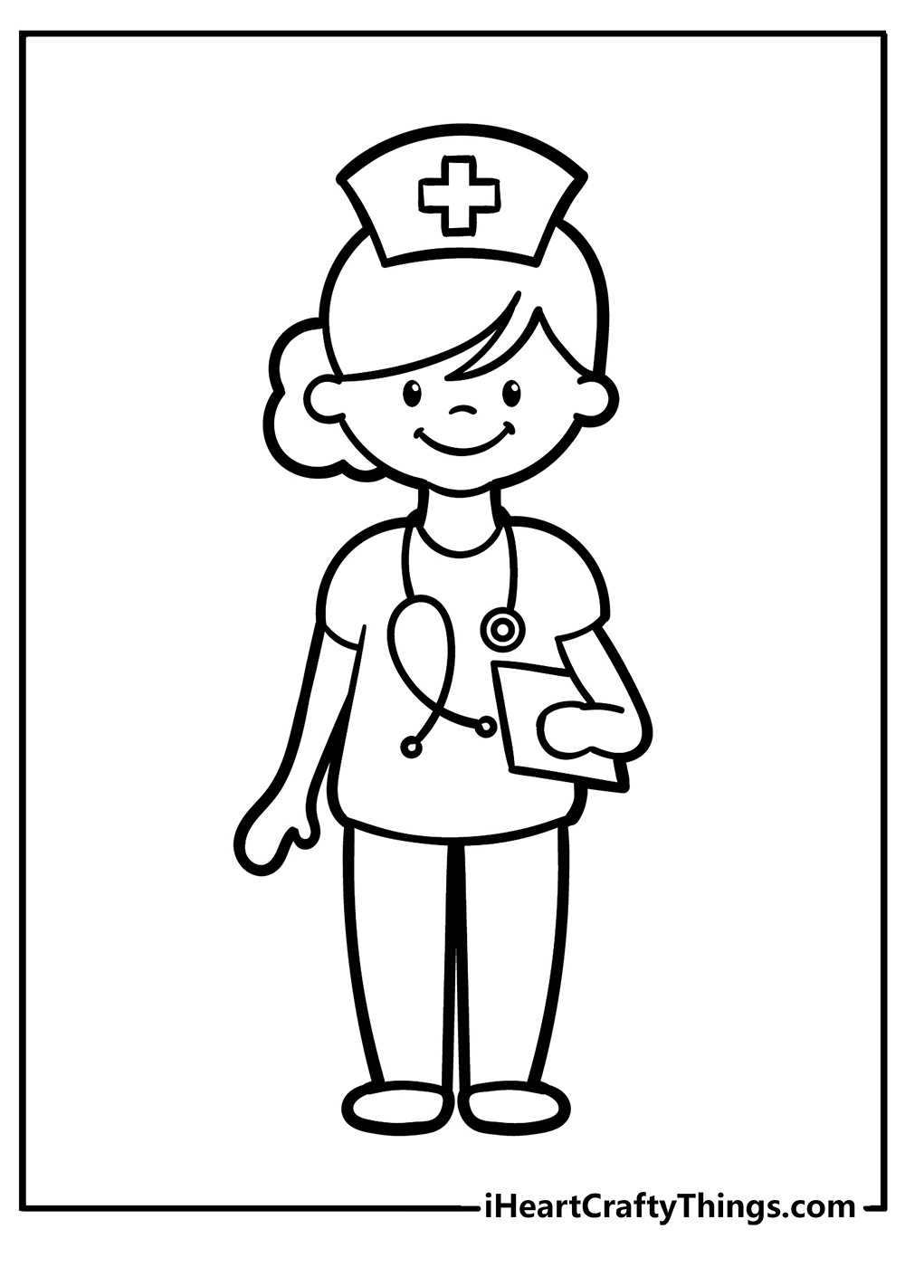 Nurse coloring pages free printables