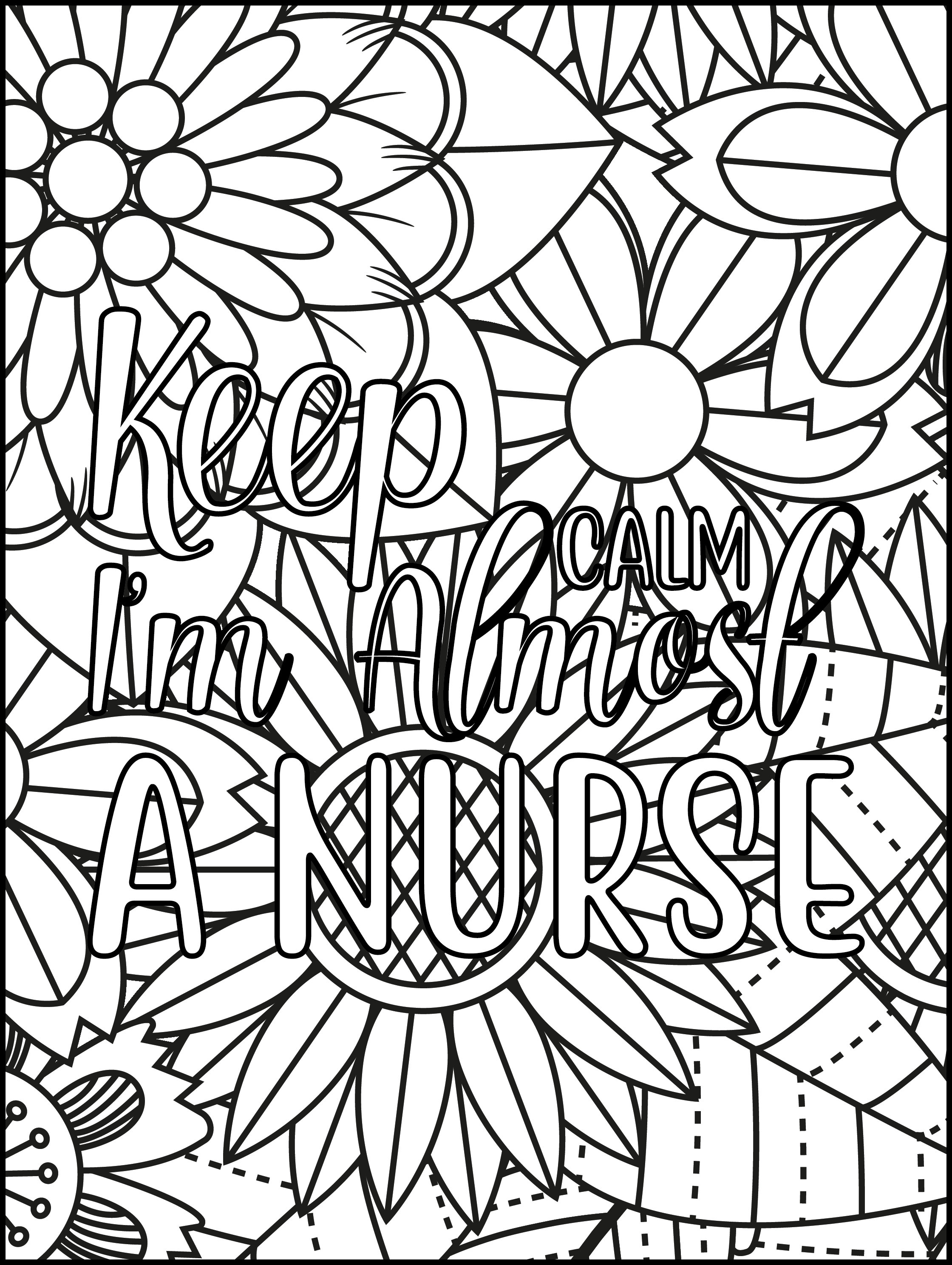 Nurse coloring pages drink with a nurse by gbn publishing club adult quotes coloring book adult humor printable pdf download