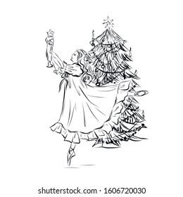 Nutcracker coloring page vector art icons and graphics for free download