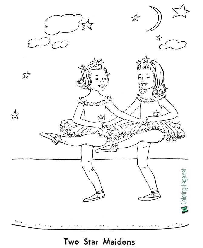 Ballet coloring pages