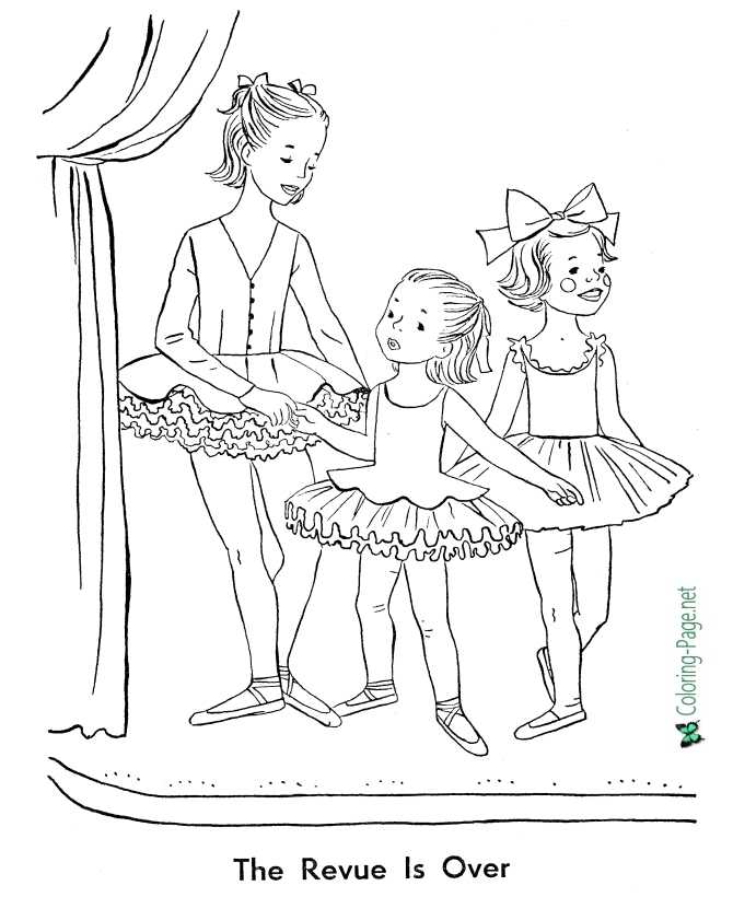 Ballet coloring pages