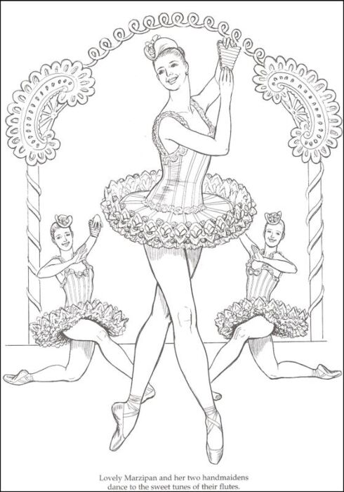 Nutcracker ballet coloring book