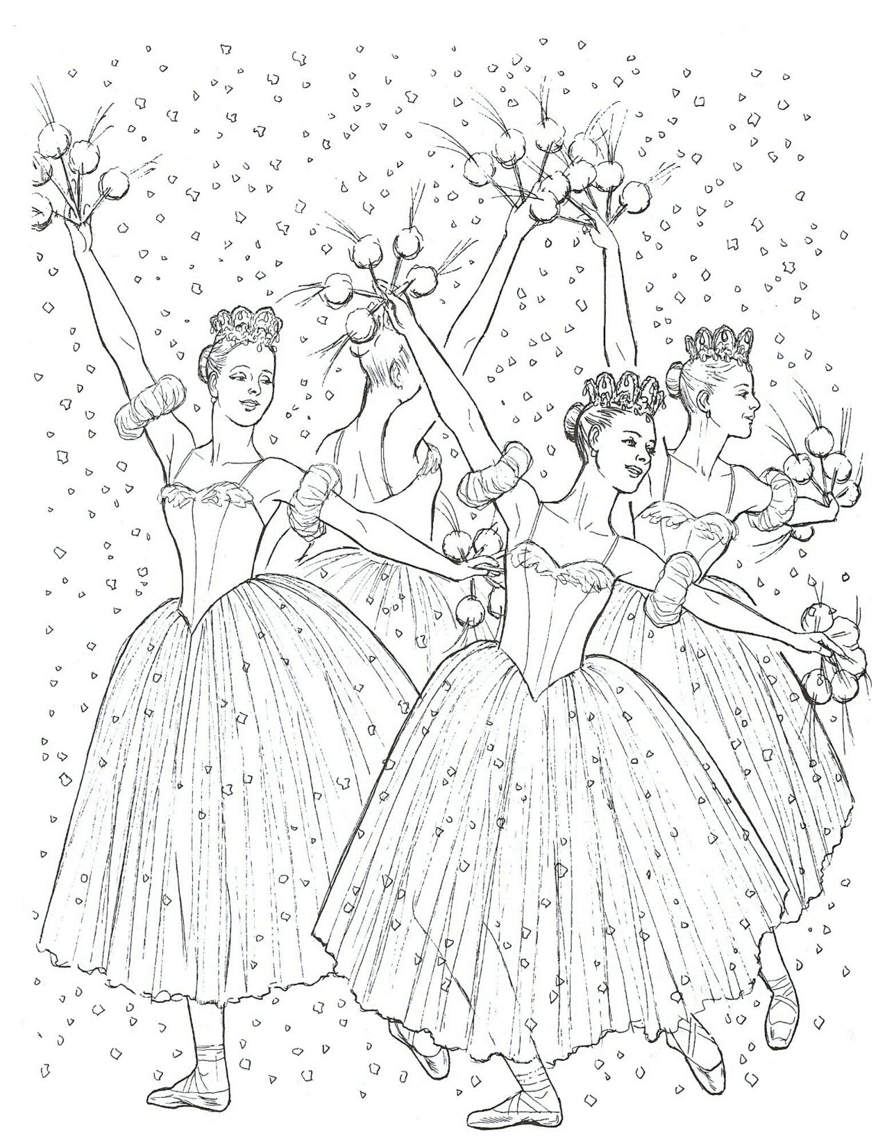 Nutcracker coloring page dance coloring pages ballerina coloring pages christmas coloring pages