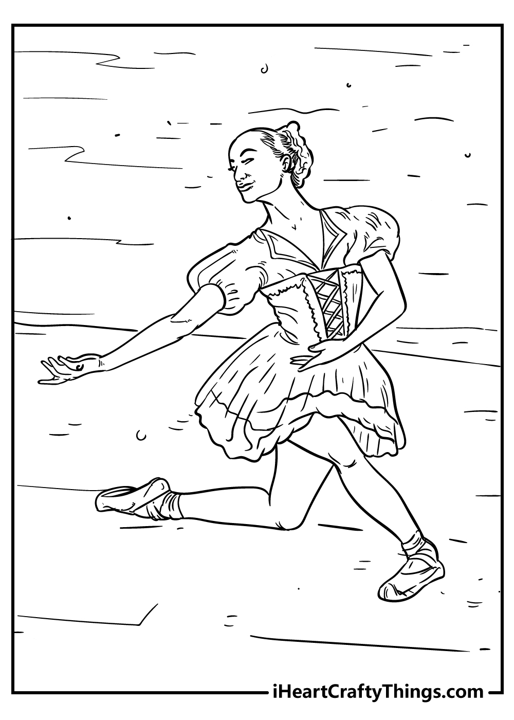 Ballet coloring pages free printables