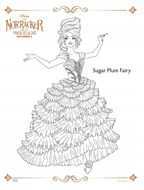 Disneys nutcracker coloring pages and activity sheets