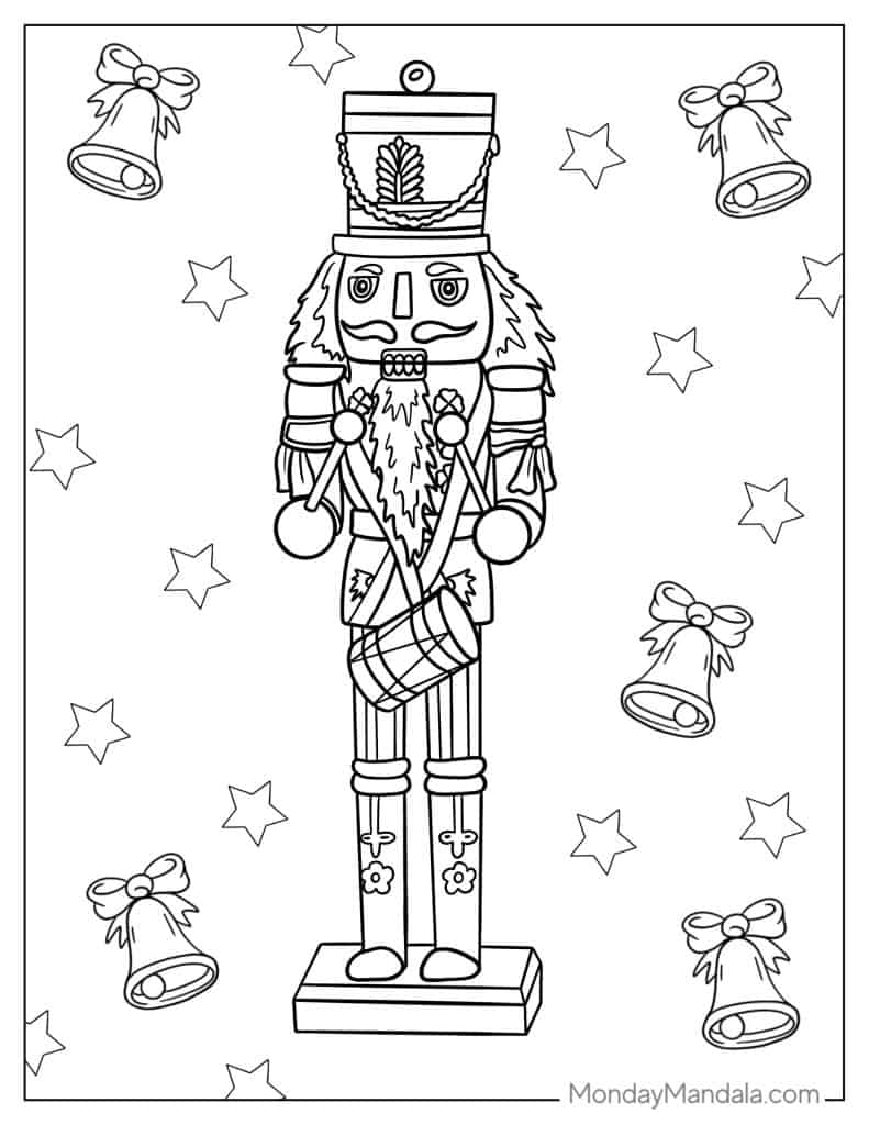 Nutcracker coloring pages free pdf printables