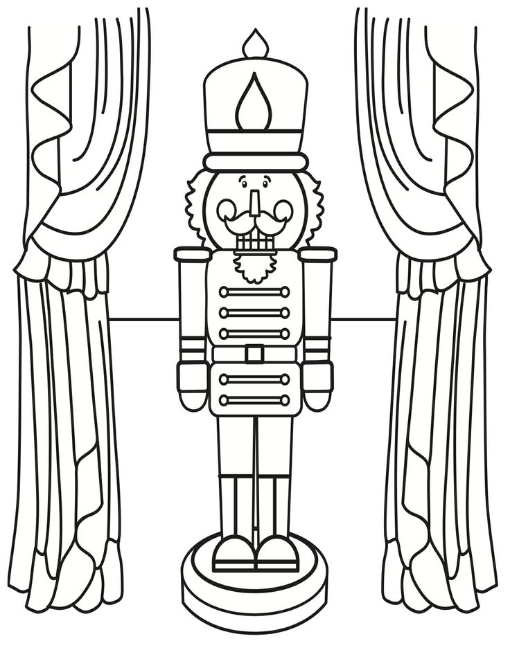 Free printable nutcracker coloring pages for kids