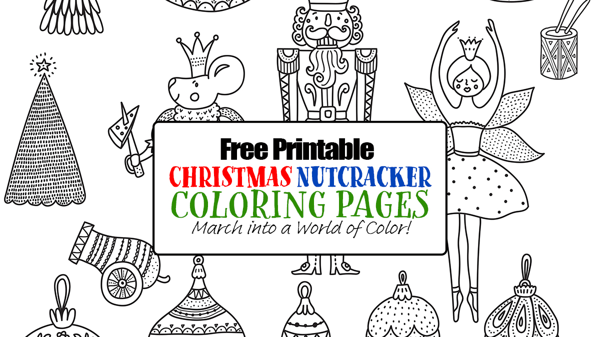 Free printable christmas nutcracker coloring pages