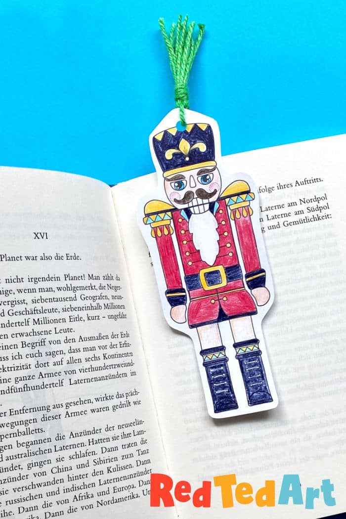 Free printable nutcracker bookmark