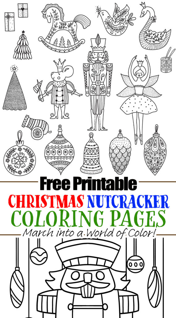 Free printable christmas nutcracker coloring pages