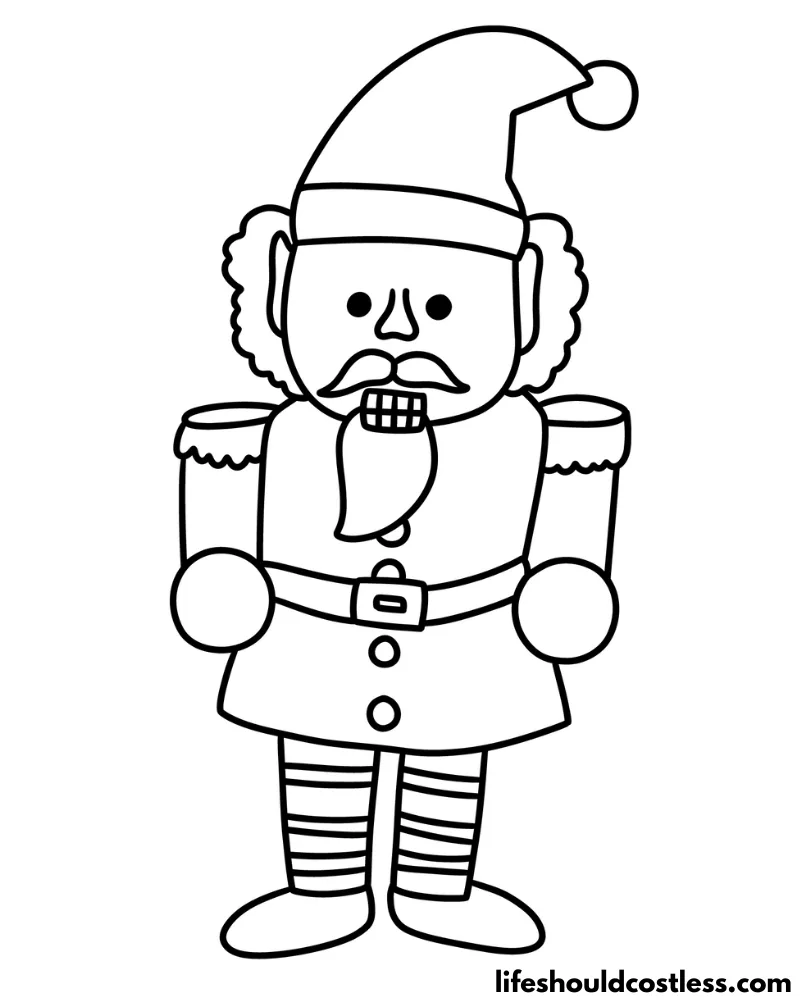 Nutcracker coloring pages free printable pdf templates