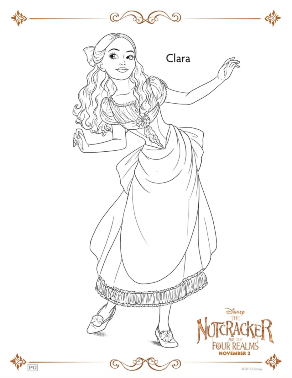 The nutcracker and the four realms coloring pages