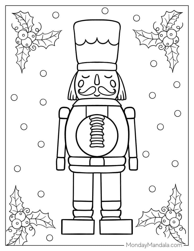 Nutcracker coloring pages free pdf printables