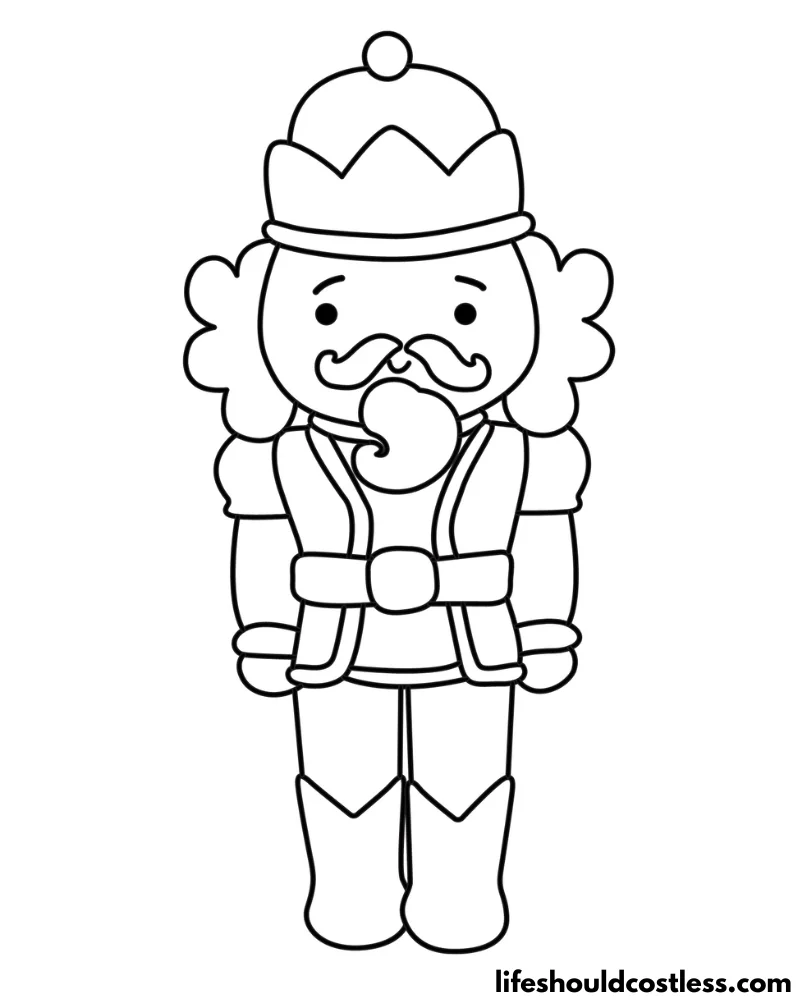 Nutcracker coloring pages free printable pdf templates