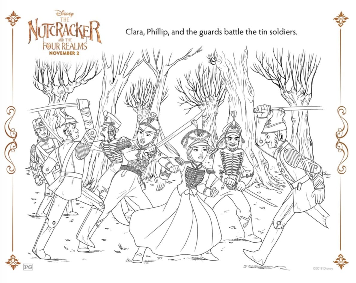 The nutcracker and the four realms coloring pages