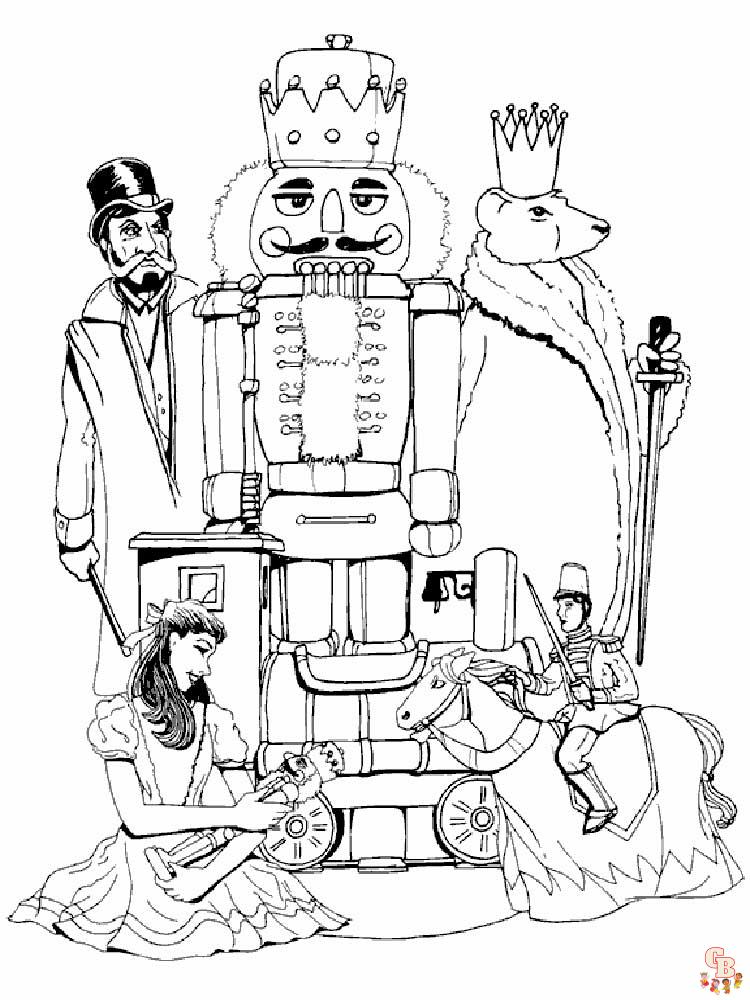 Nutcracker coloring pages free printable for kids