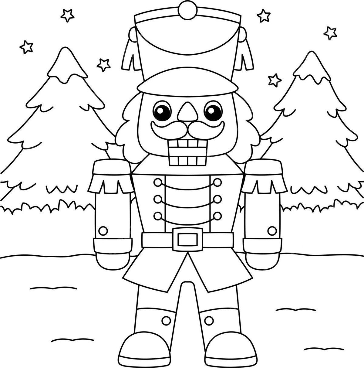 Christmas nutcracker coloring page for kids december colouring book illustration vector christmas drawing book drawing rat drawing png and vector with transparent background for free download