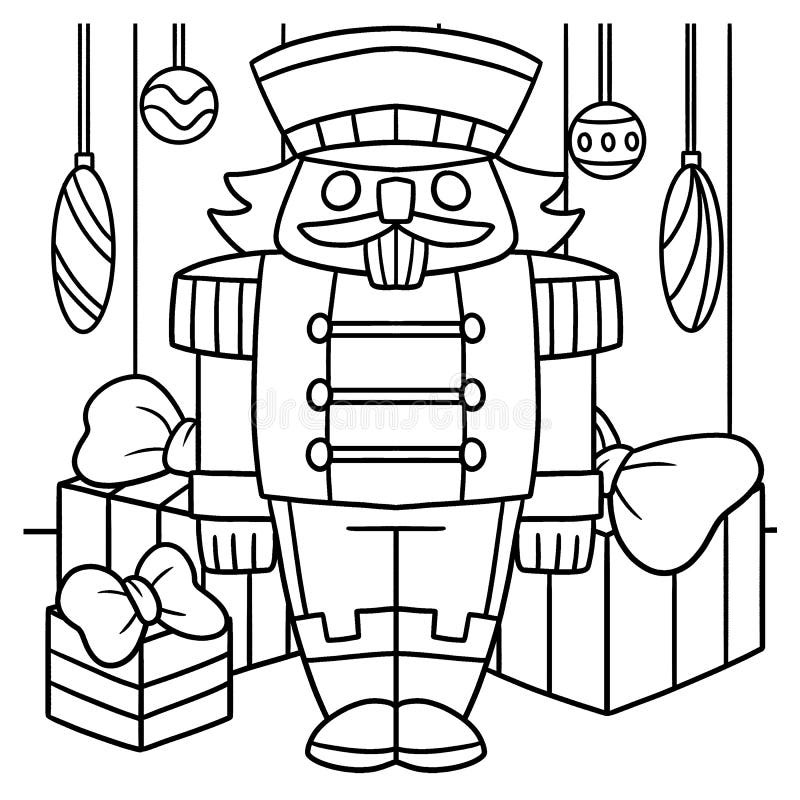 Christmas coloring nutcracker stock illustrations â christmas coloring nutcracker stock illustrations vectors clipart