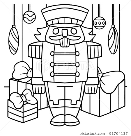 Nutcracker coloring page for kids