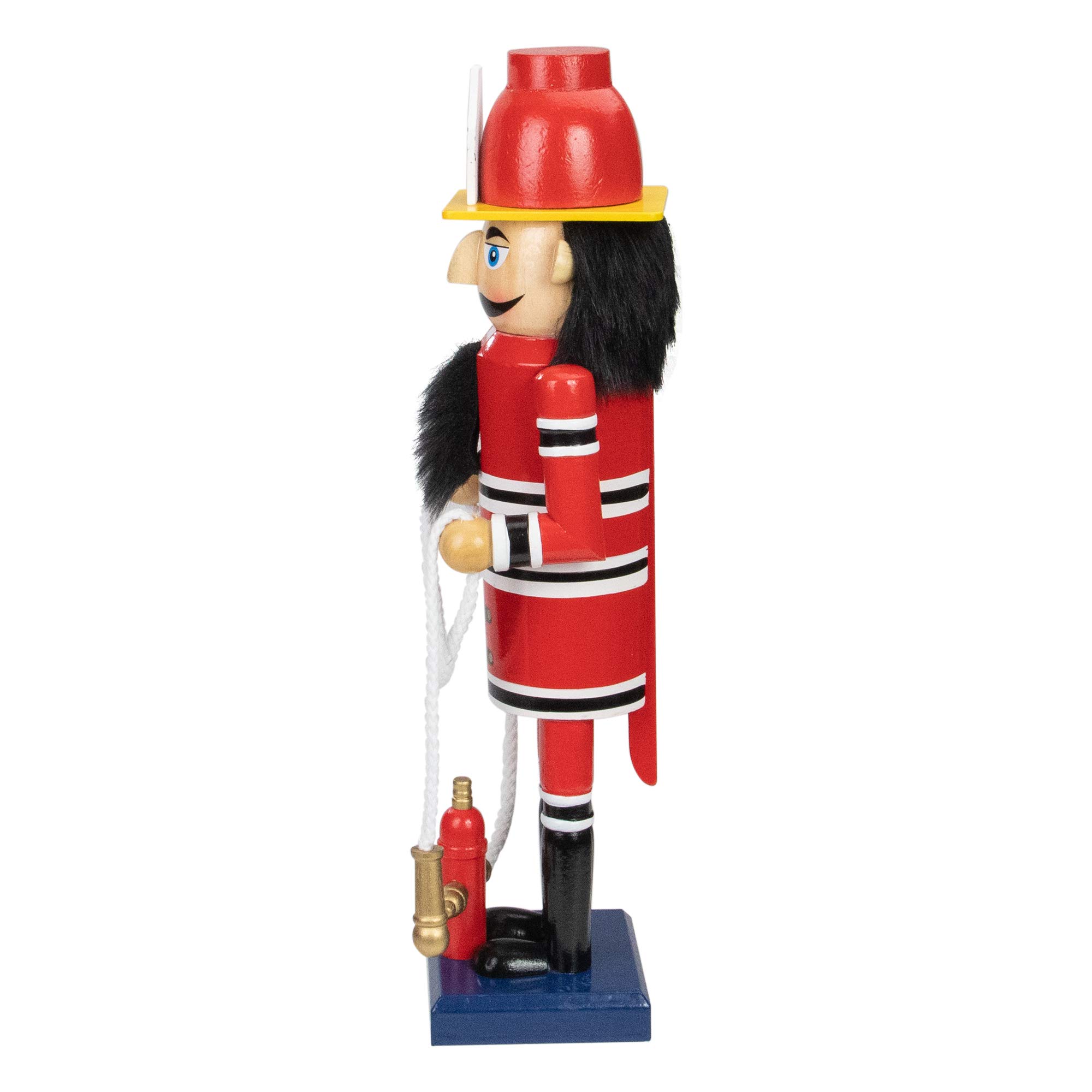 Northlight red wooden fireman with hose christmas nutcracker home kitchen