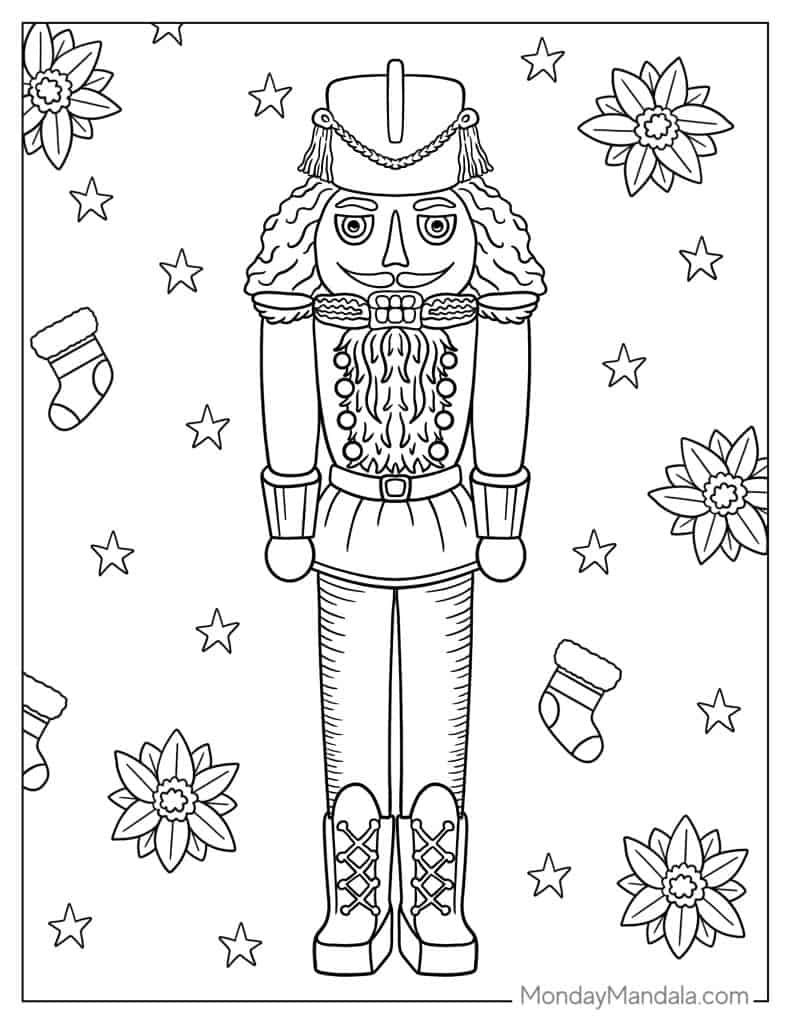 Nutcracker coloring pages free pdf printables