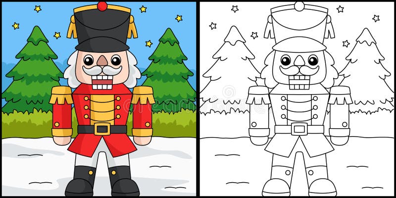 Christmas coloring nutcracker stock illustrations â christmas coloring nutcracker stock illustrations vectors clipart