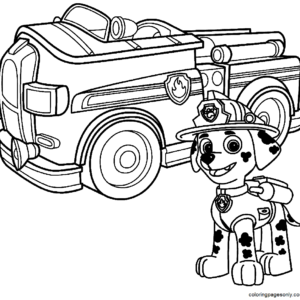 Fire truck coloring pages printable for free download