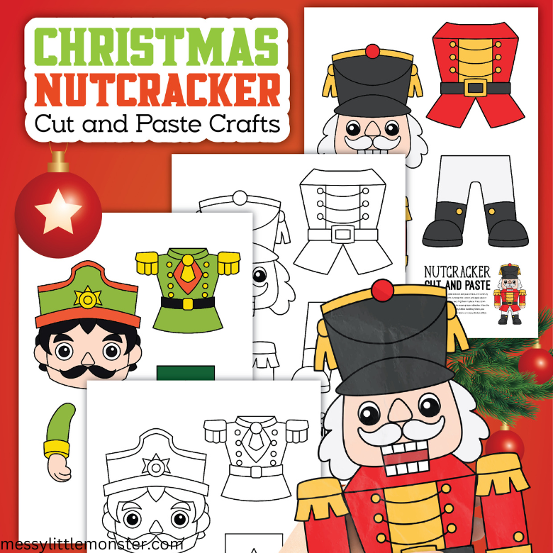 Printable nutcracker craft â messy little monster shop