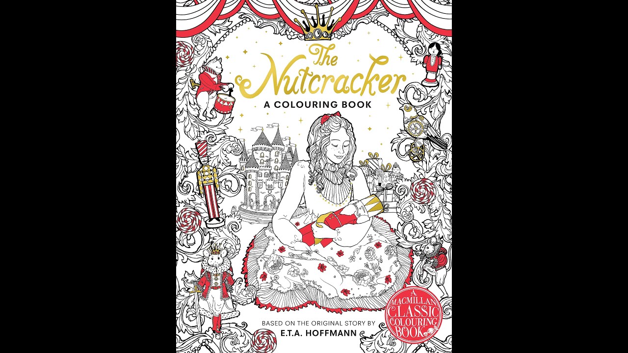 Flip through the nutcracker coloring book