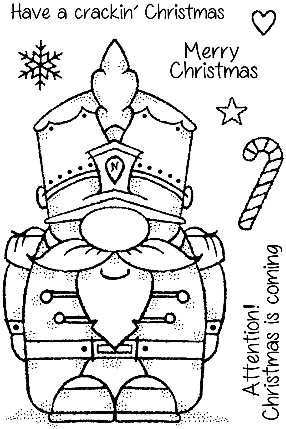 Woodware stamps â nutcracker gnome papercraft maniac