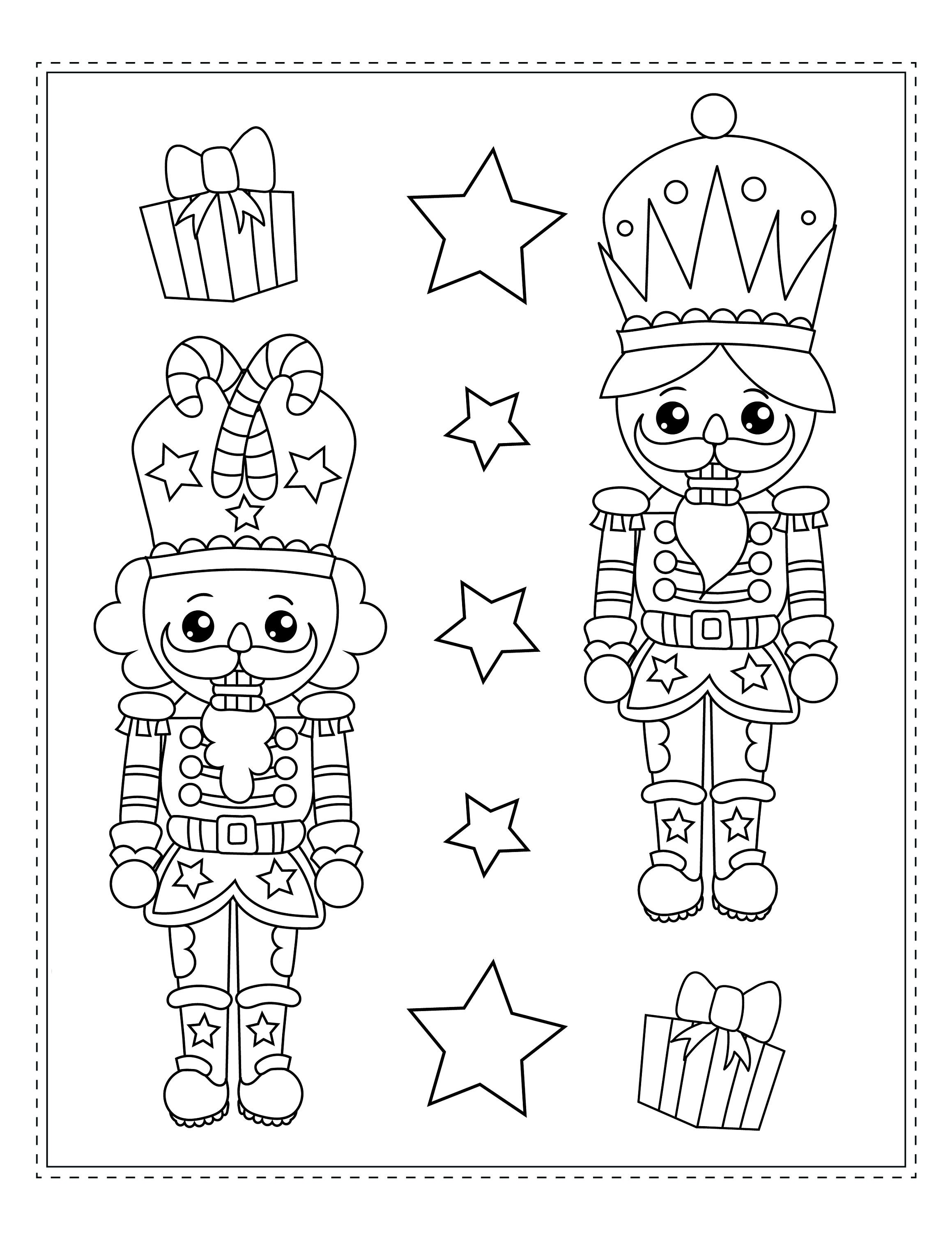 Nutcracker coloring book digital download coloring pages