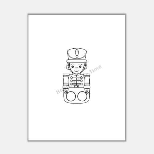 Nutcracker prince finger puppet printable coloring