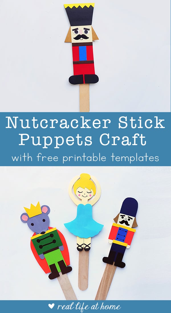 Nutcracker craft nutcracker ballet stick puppets with free templates