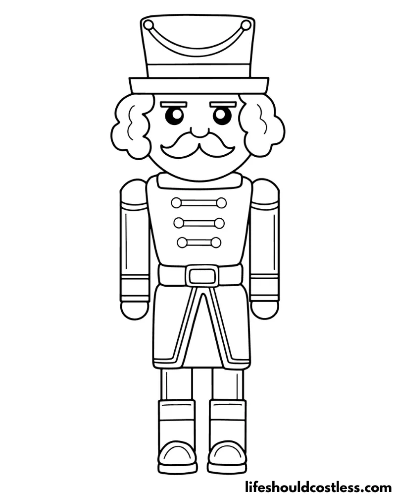 Nutcracker coloring pages free printable pdf templates