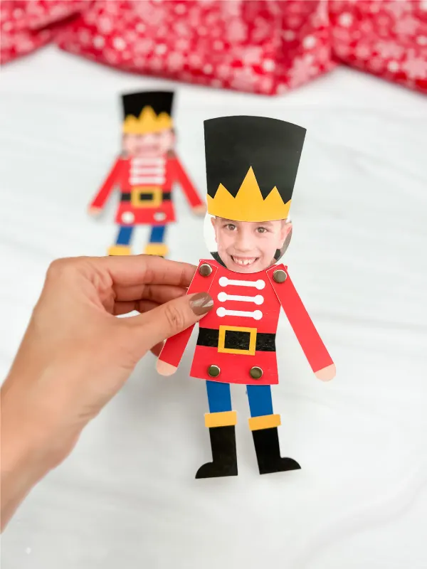 Photo nutcracker craft for kids free template