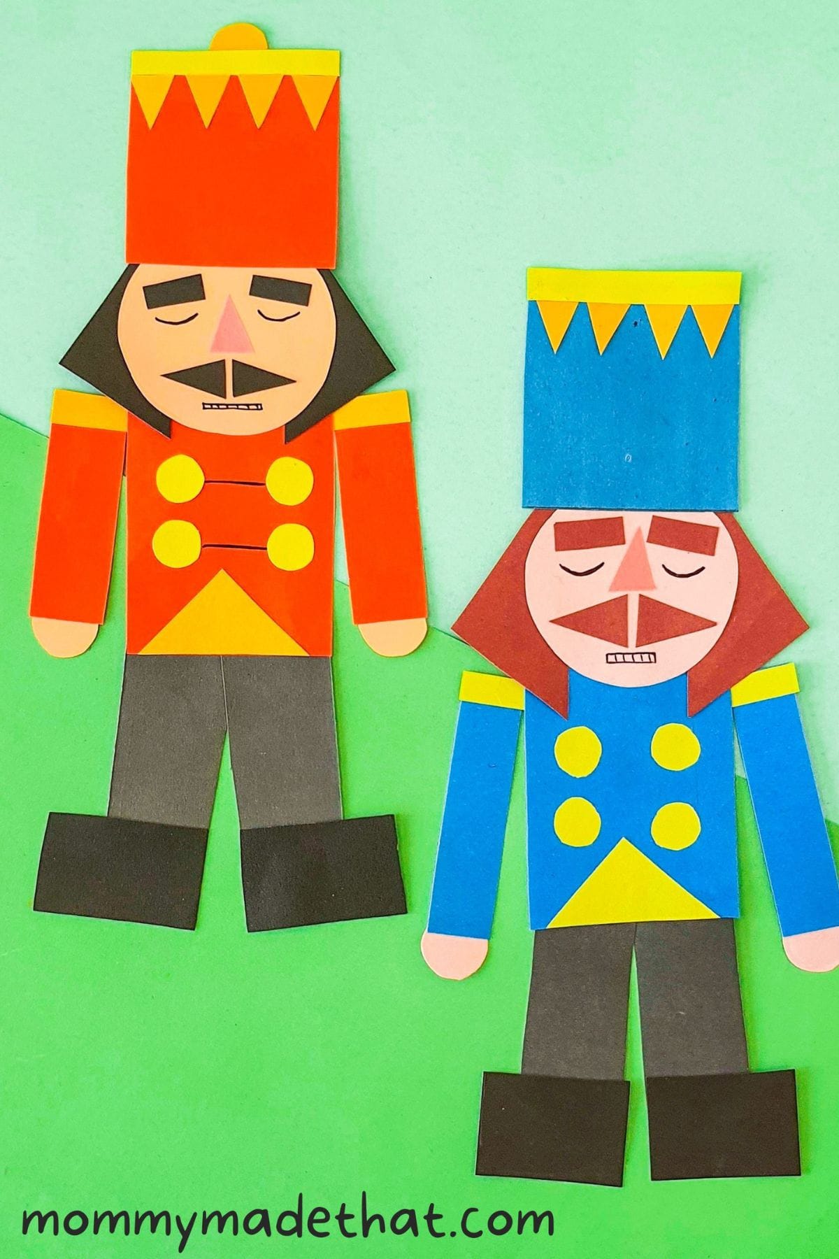 Paper nutcracker craft with free template