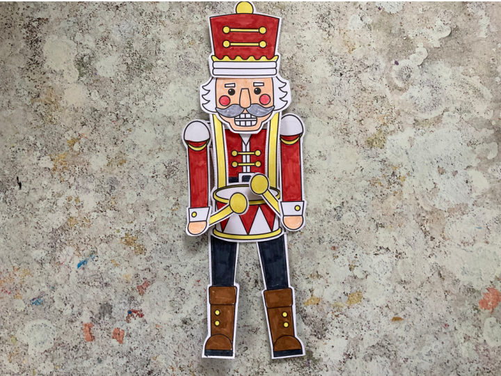 Build a nutcracker craft free printable template