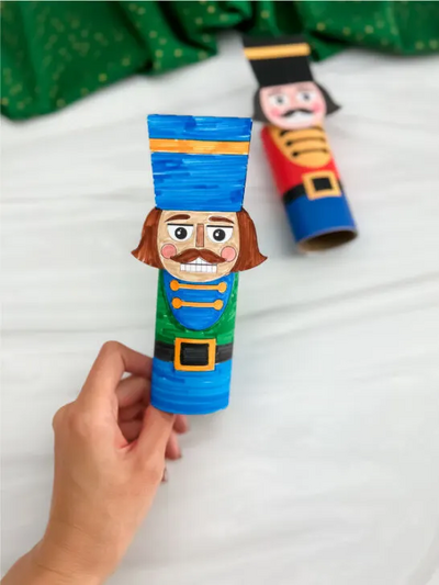 Nutcracker toilet paper roll craft