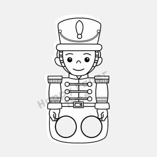 Nutcracker prince finger puppet printable coloring