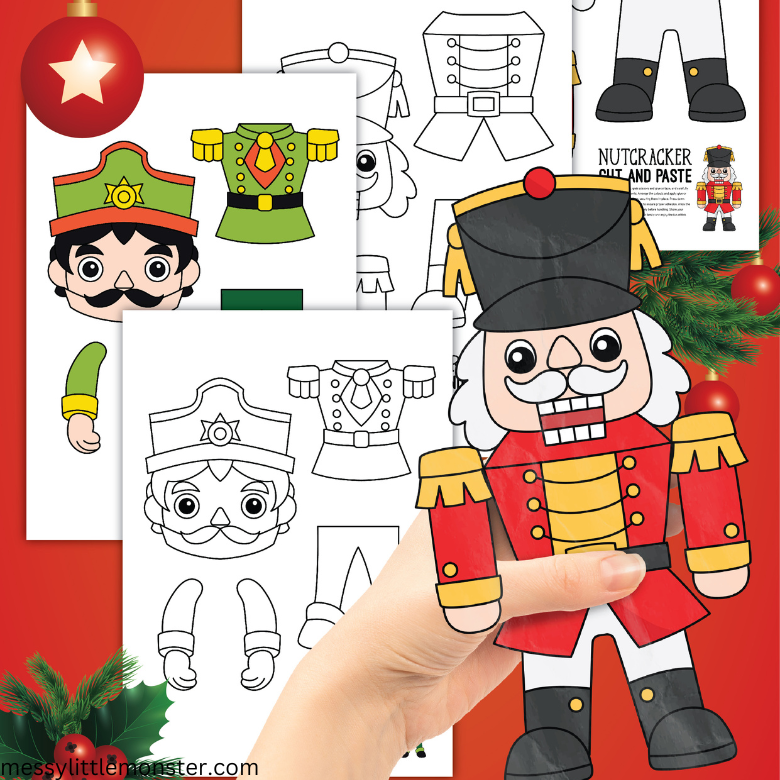 Printable nutcracker craft â messy little monster shop