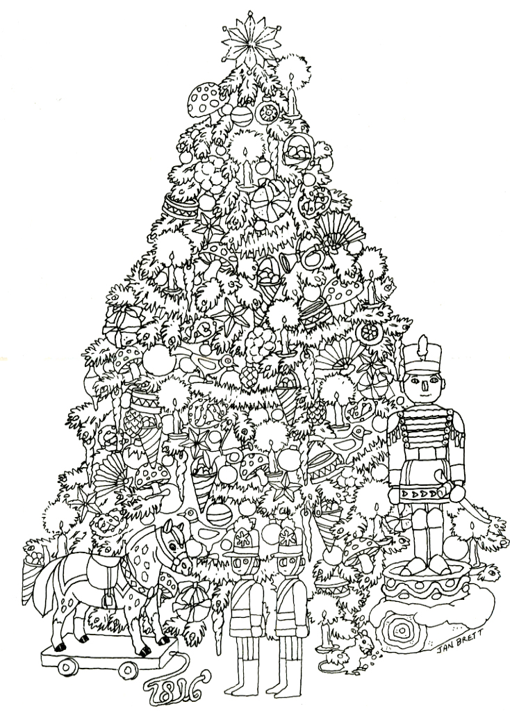 The nutcracker coloring page