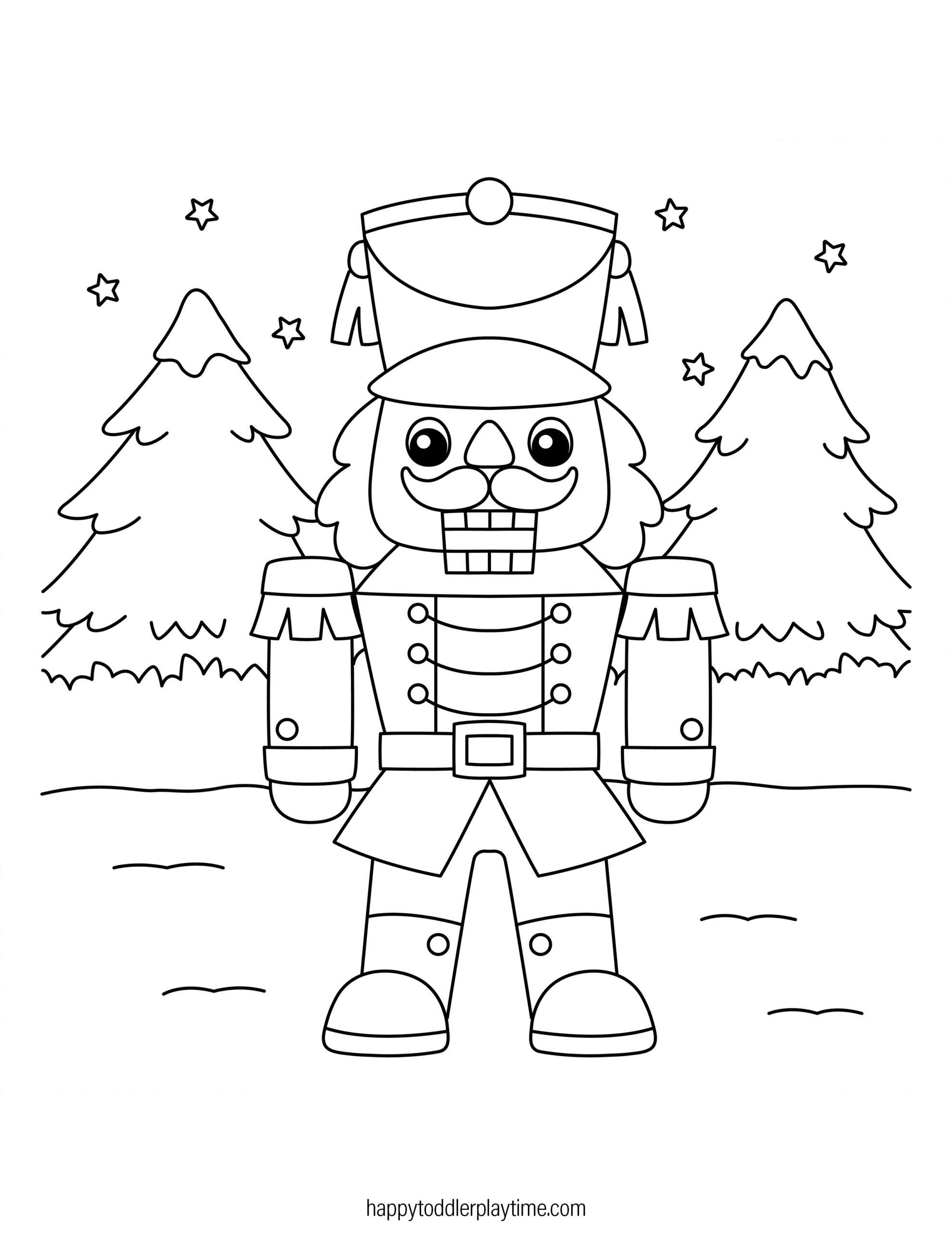 Free printable christmas nutcracker coloring pages