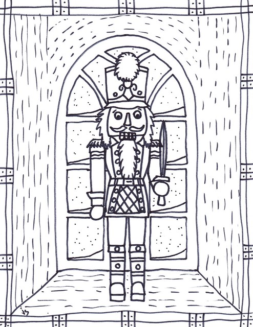 Nutcracker coloring page mutcracker john